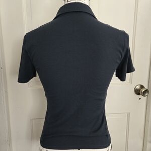 Women's Vuori Navy Blue Short Sleeve Polo, Size MED